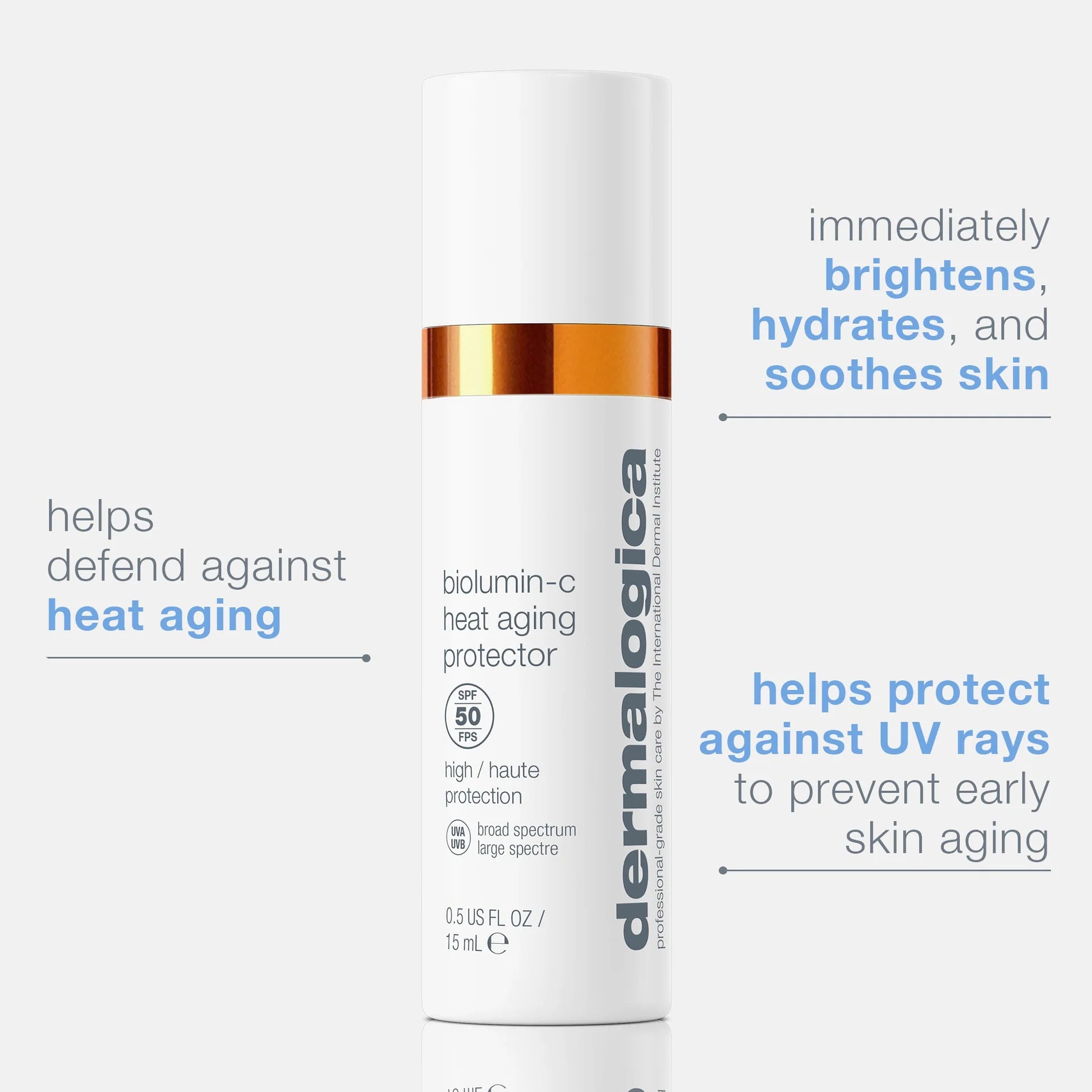 Biolumin-C Heat Aging Protector spf 50 0.5oz Travel